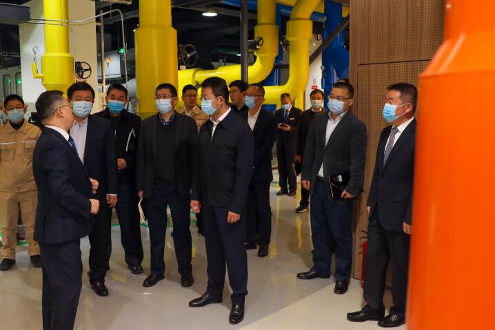 PT视讯集团领导到锦江宾馆智慧高效能源中心视察指导工作