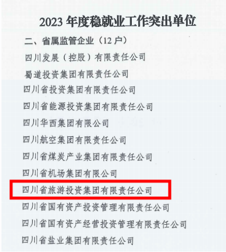 省PT视讯集团稳就业工作获省国资委通报表扬